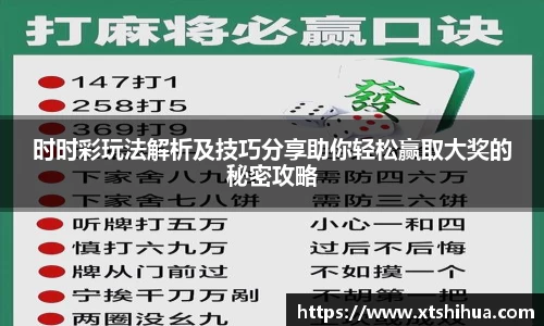 时时彩玩法解析及技巧分享助你轻松赢取大奖的秘密攻略